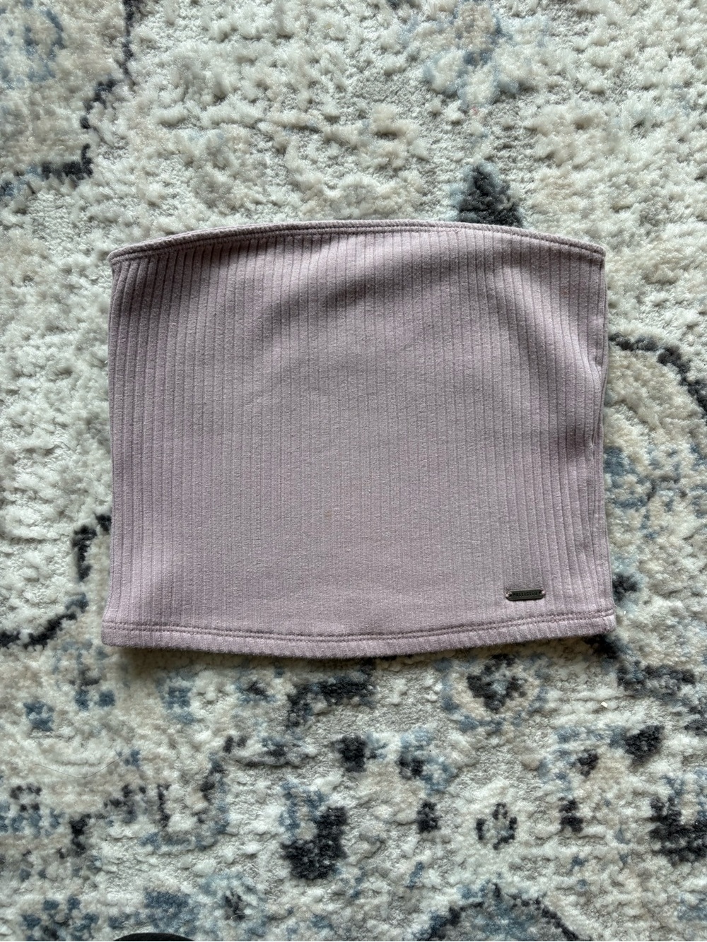 Purple Ribbed Hollister Tubetop
